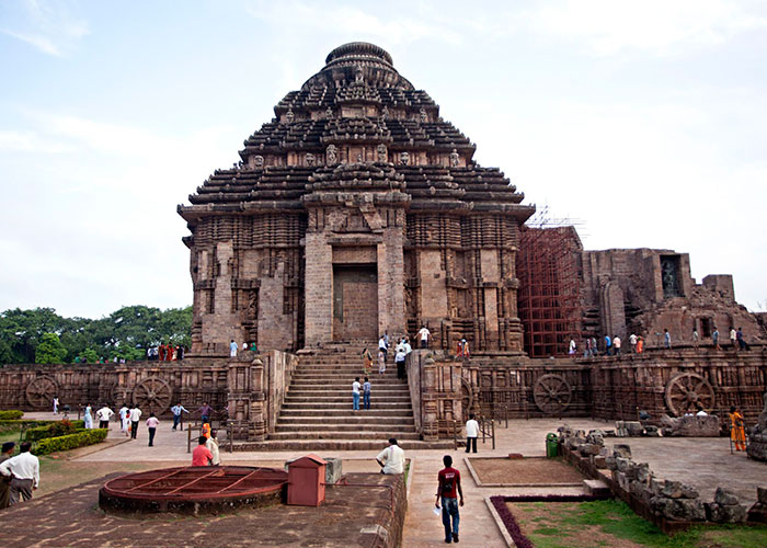 temple de soleil à Konark Orissa